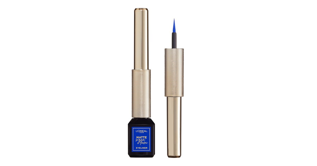 L'Oréal París - Delineador Líquido - Matte Signature Liner - Azul