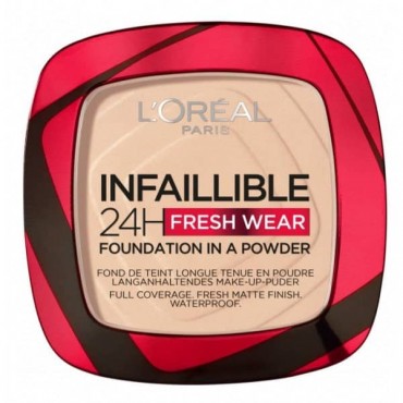 L'Oréal París - Base de maquillaje en polvo - Infalible 24H Fresh Wear - 20 Ivory