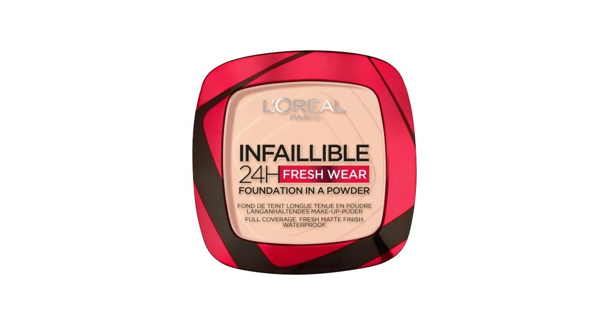 L'Oréal París - Base de maquillaje en polvo - Infalible 24H Fresh Wear -  180 Rose Sand