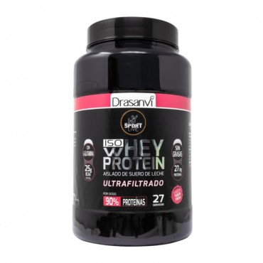 Drasanvi - ISO Whey Protein - Yogur de Fresa - 27 servicios - 800gramos