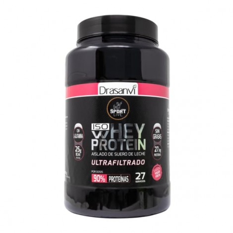 Drasanvi - ISO Whey Protein - Yogur de Fresa - 27 servicios - 800gramos