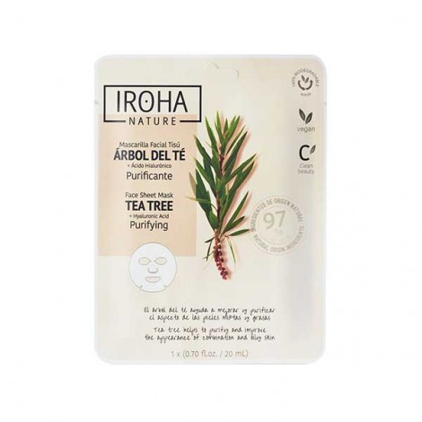 Iroha Nature - Mascarilla Purificante - Natural Extracts - Árbol del Té + AH