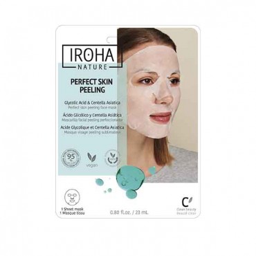 Iroha Nature - Mascarilla Peeling Piel Perfecta - Ácido Glicólico - Fórmula Clean Beauty