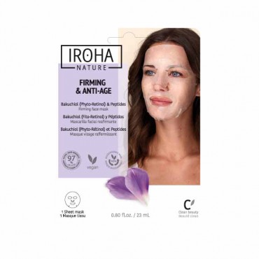 Iroha Nature - Mascarilla Reafirmante y Antiedad - Bakuchiol - Fórmula Clean Beauty