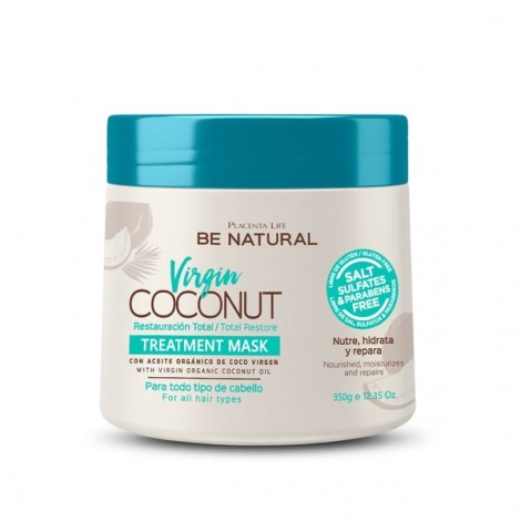 Be Natural - Mascarilla - Virgin Coconut - Todo tipo de pelo - 350gr