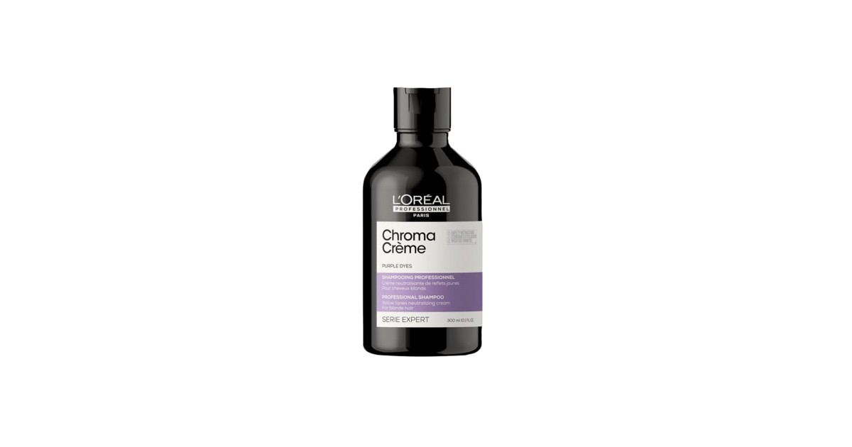 L'Oréal Professionnel - Champú Morado - Matizador Cabello Rubio a Platino - Chroma Crème Purple Dyes - 300ml