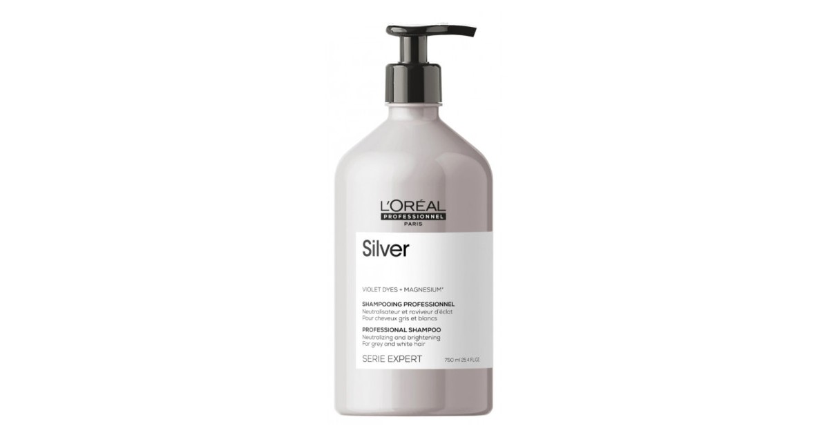 L'Oréal Professionnel - Champú pelo blanco/gris - Silver - 750ml