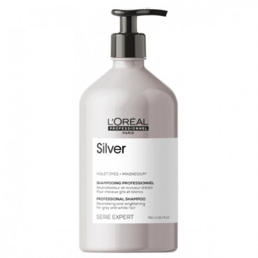 L'Oréal Professionnel - Champú pelo blanco/gris - Silver - 750ml