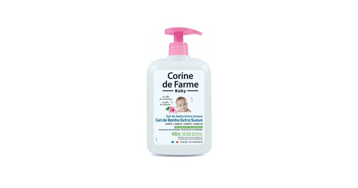 Corine de Farme Baby - Gel de Baño Extra Suave Flor de Almendro - 500ml
