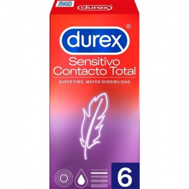 Durex - Preservativos Sensitivo Contacto Total - 6 unidades