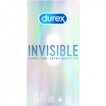 Durex - Preservativos Invisible Superfino - 12 unidades