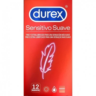 Durex - Preservativos Sensitivo Suave  - 12 unidades