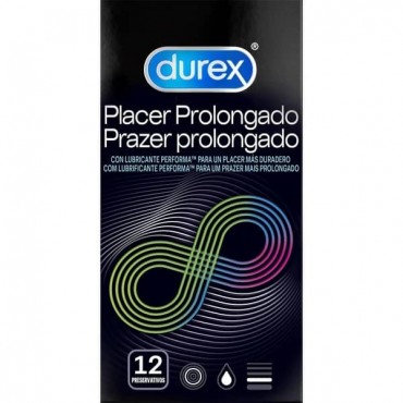 Durex - Preservativos Placer Prolongado - 12 unidades