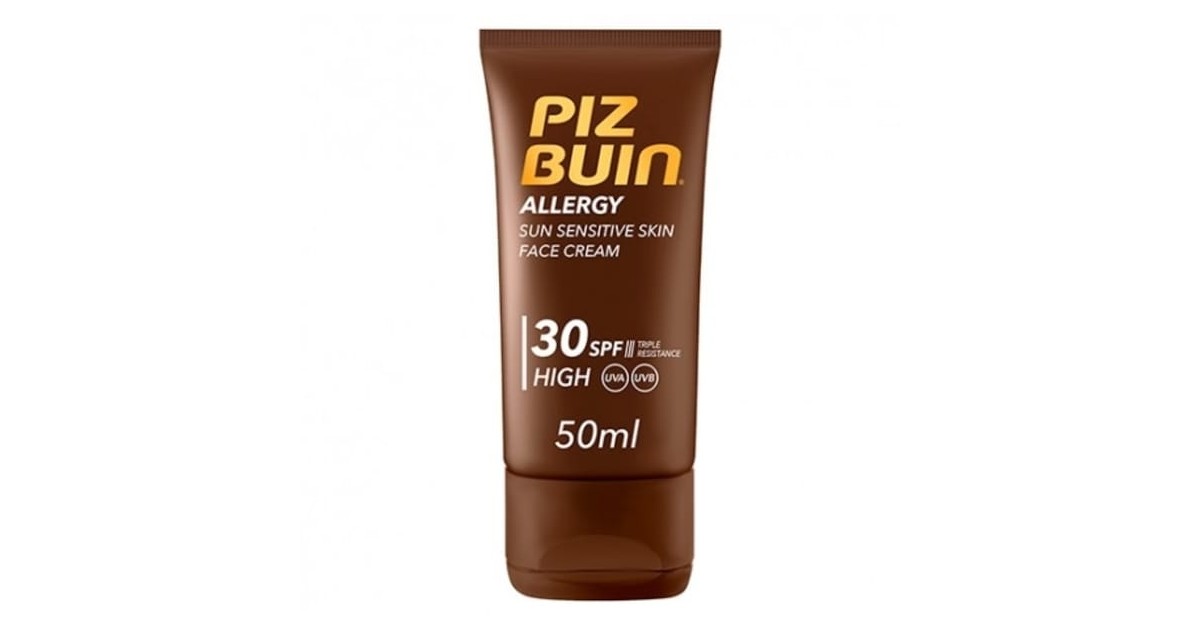 Piz Buin - Protector Facial Piel Sensible SPF30 - Allergy - 50ml