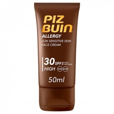 Piz Buin - Protector Facial Piel Sensible SPF30 - Allergy - 50ml