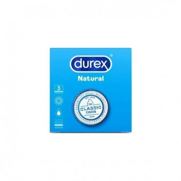 Durex - Preservativos Natural Confort - 3 unidades