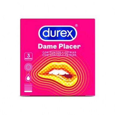 Durex - Preservatios Dame Placer - 3 unidades
