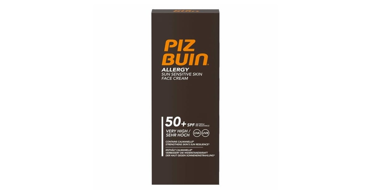 Piz Buin - Protector Facial Piel Sensible SPF50+ - Allergy - 50ml