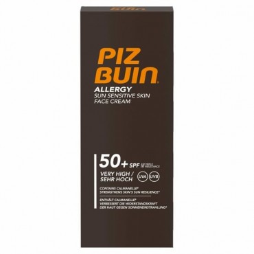 Piz Buin - Protector Facial Piel Sensible SPF50+ - Allergy - 50ml