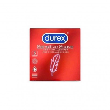 Durex - Preservativos Sensitivo Suave  - 3 unidades