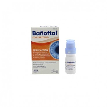 Bañoftal - Gotas para ojos irritados - Ácido Hialurónico