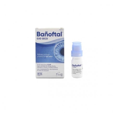 Bañoftal - Gotas para ojos secos - 0.4% Ácido Hialurónico
