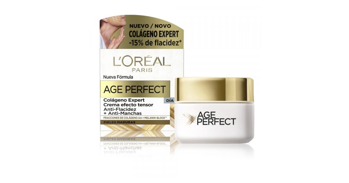 L'Oréal París - Age Perfect - Crema Día Colágeno - Efecto Tensor - 50ml