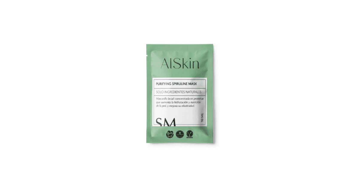 Alskin - Mascarilla Purificante - 100% Natural - Spirulina - 10ml