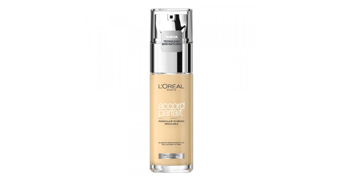 L'Oréal París - Base de Maquillaje - Accord Parfait - 1R: Ivory - 30ml