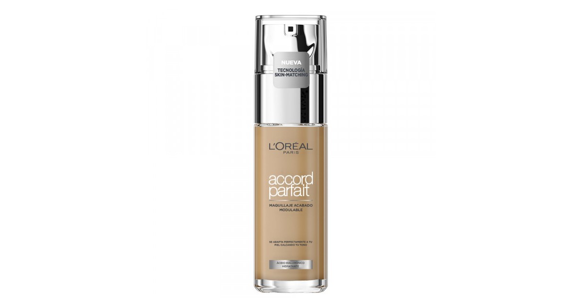 L'Oréal París - Base de Maquillaje - Accord Parfait - 7D: Golden Amber - 30ml