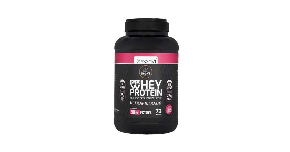 Drasanvi - Whey Protein ISO - Yogur de Fresa - 2,2kg