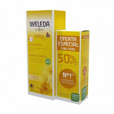 Weleda - Crema Pañal Caléndula - Pack Regalo - 75ml+30ml