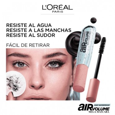 L'Oréal París - Máscara de Pestañas Waterproof - Air Volume Mega Mascara