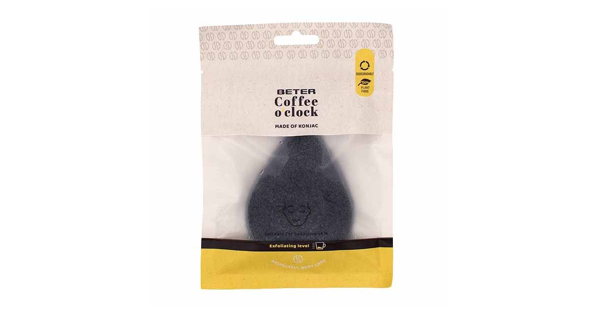 Beter - Esponja konjac con café para rostro - Coffee O´clock