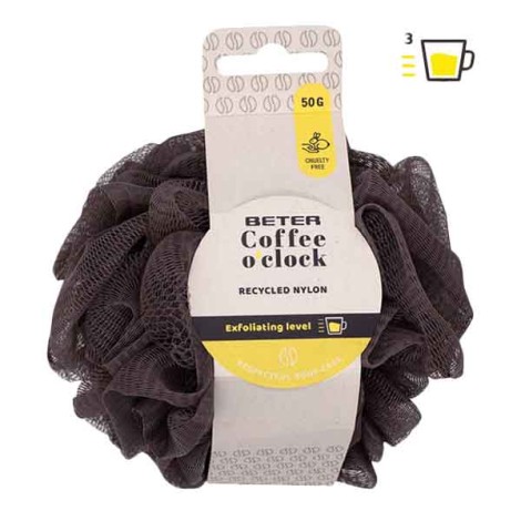 Beter - Esponja malla peeling de nailon reciclado - Coffee O´clock