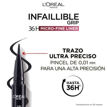 L'Oréal París - Delineador Infalible Grip Micro-Fine Brush - 03: Ancient Rose