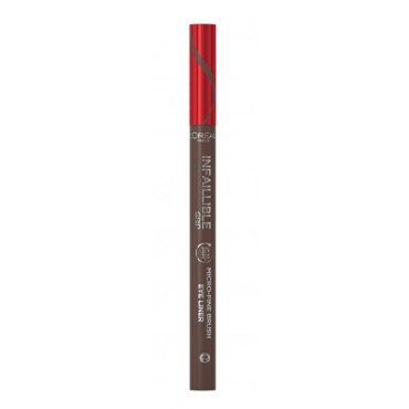L'Oréal París - Delineador Infalible Grip Micro-Fine Brush - 02: Smokey Earth