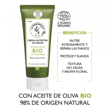 La Provençale - Crema Manos Nutritiva - Aceite de Oliva BIO - 75ml
