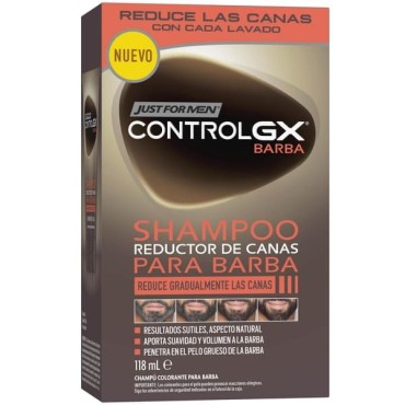 Just For Men - Champú Reductor de Canas Para Barba - ControlGX - 118ml