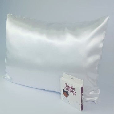 Funda de almohada de satén - Anti Frizz - Blanca