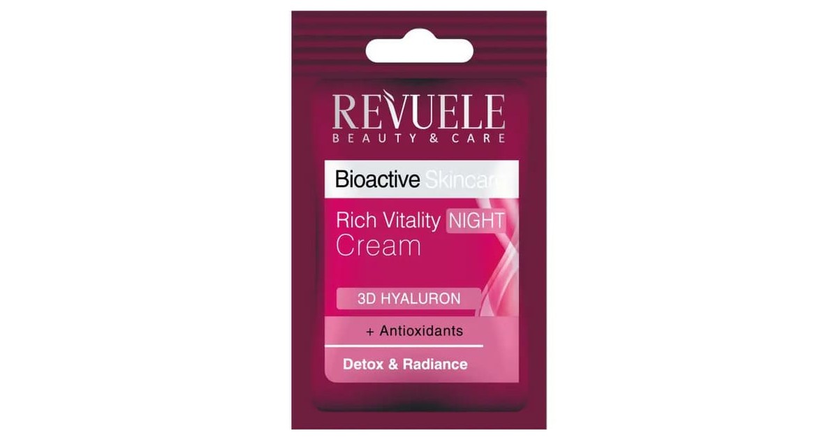 Revuele - Crema de Noche Rich Vitality - Bioactive Skincare - 7ML