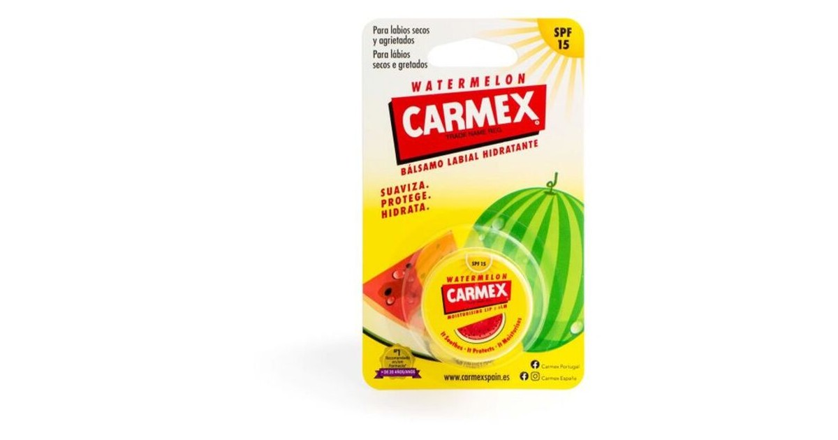 Carmex - Tarro - Sandía - Bálsamo Labial con SPF15 - 7,5gr