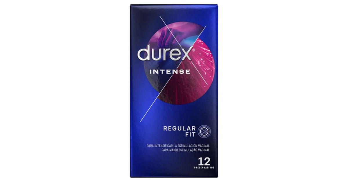 Durex - Preservativos - Intense Regular Fit - 12 uds