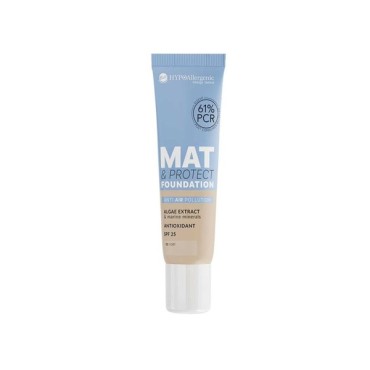Base de maquillaje hipoalergénica Mat&Protect SPF25 - 02: Ivory